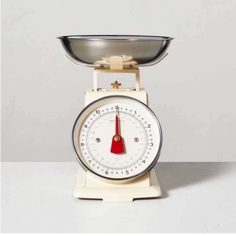 NWT 11lb Stainless Steel Kitchen Scale Ivory - Hearth & Hand with Magnolia